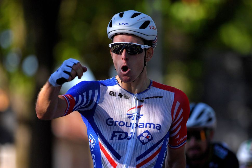 Groupama-FDJ&rsquo;s Arnaud D&eacute;mare sprints to victory at the 2020 Milano-Torino