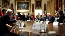 President Donald Trump holds roundtable to announce agricultural bailout
