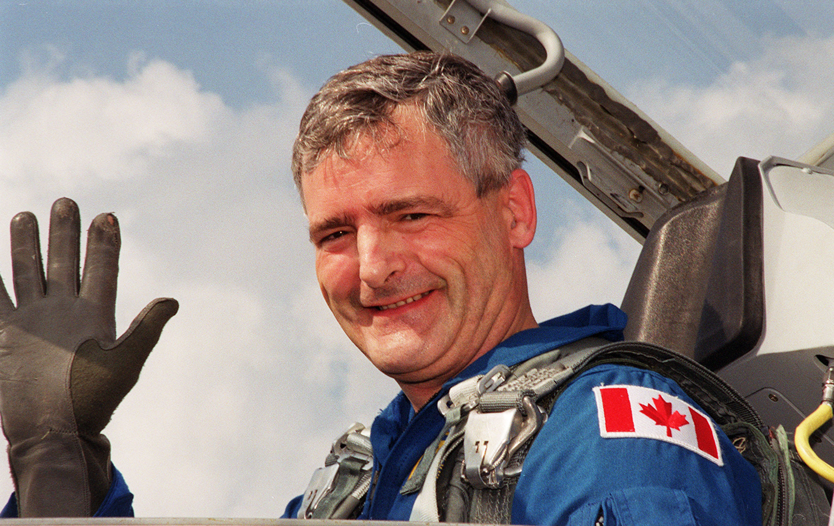 Former Canadian astronaut Marc Garneau in training prior to his last mission in space, STS-97, in 2000.