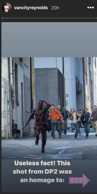 Deadpool running away