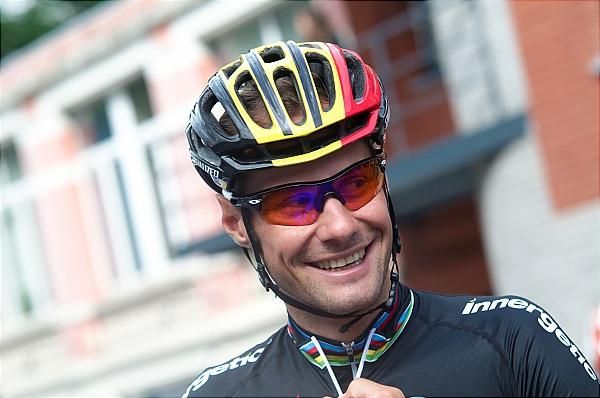 Belgian champion Tom Boonen (Omega Pharma-Quickstep) was a pre-race favorite at the Grand Prix de Wallonie.