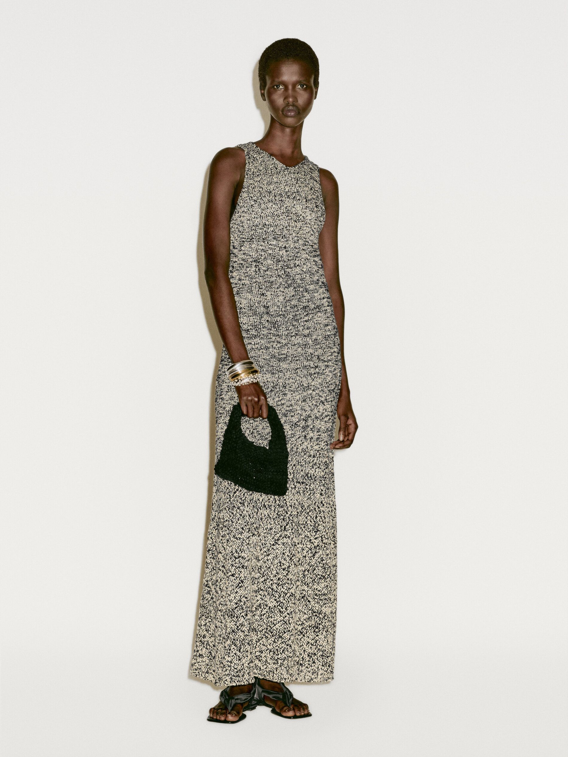 Long Flecked Knit Dress - Limited Edition