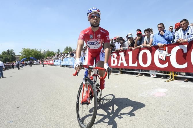Nacer Bouhanni (FDJ) rolls to the start of Stage 10