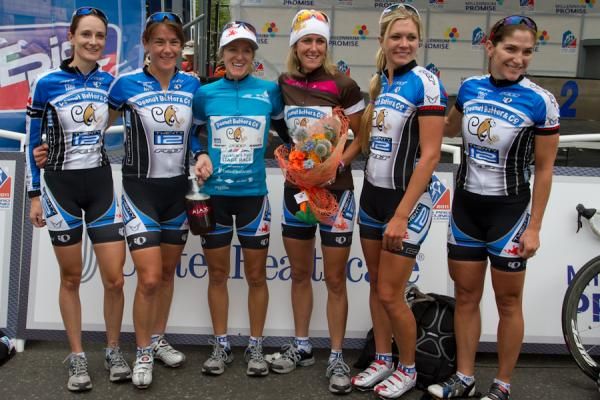 Team Peanut Butter &amp; Co/Twenty12 gathers for a group picture following their domination of the Aspen Women's Pro Stage Race.