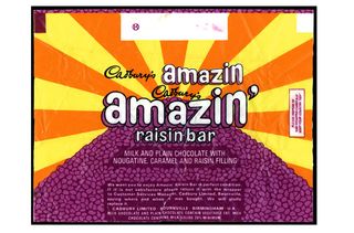 amazin raisin chocolate bar