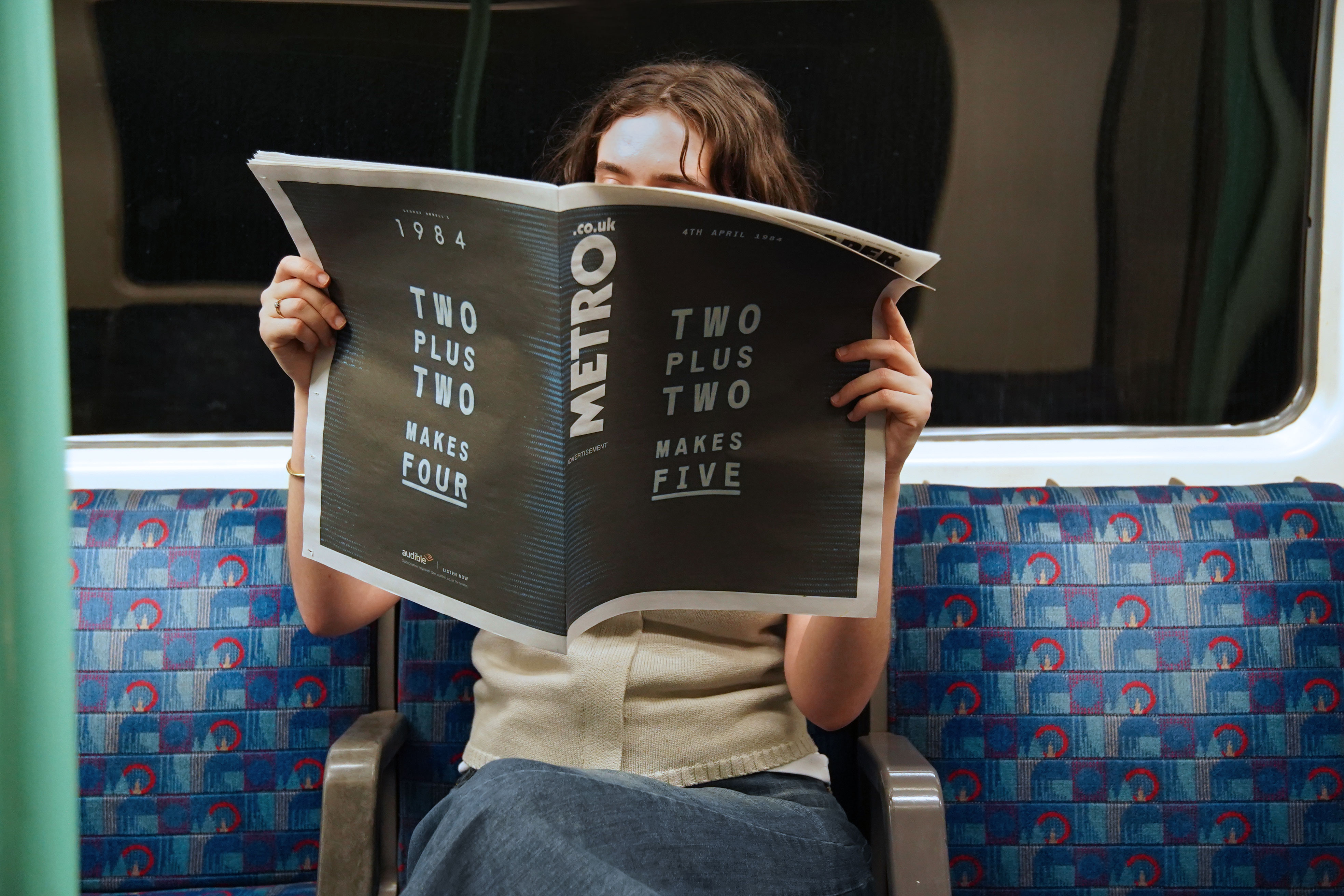 Audible 1984 adverts for the audiobook