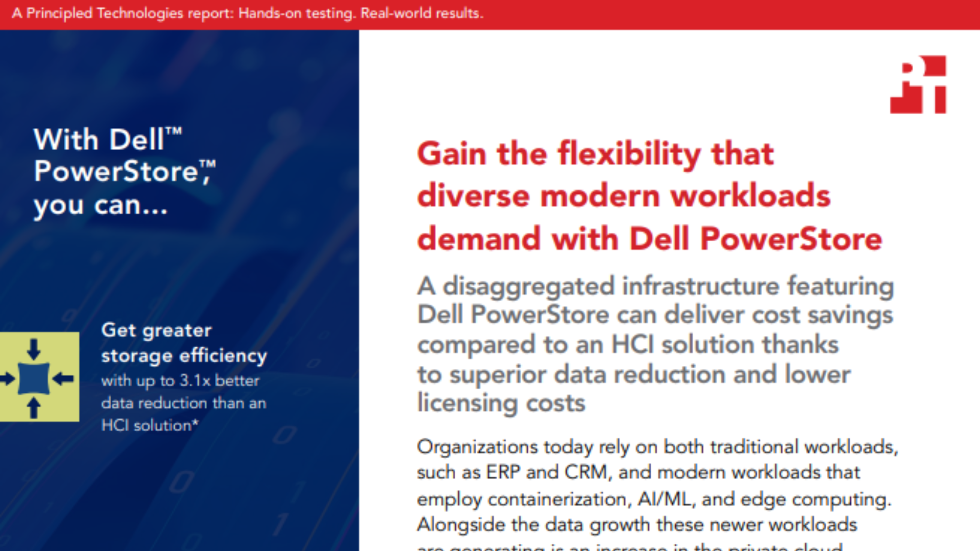 Gain the Flexibility that Diverse Modern Workloads Demand with Dell PowerStore
