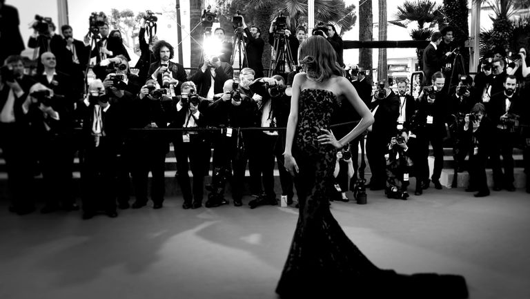 Event, Style, Dress, Formal wear, Monochrome, Gown, Fashion, Monochrome photography, Crowd, Black-and-white, 