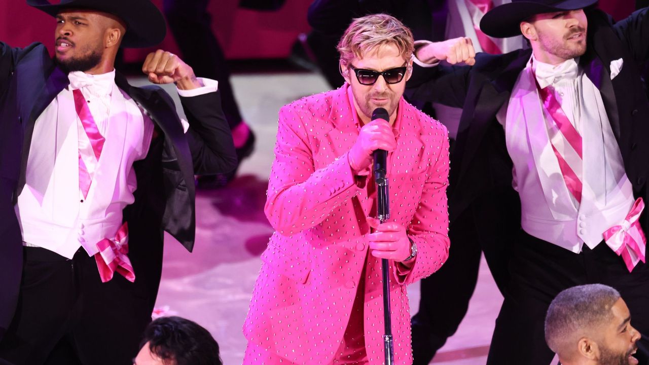 Ryan Gosling performs &#039;I&#039;m Just Ken&#039; onstage at the 2024 Oscars