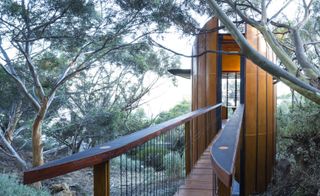 The bridge at Tree Top Studio, by Max Pritchard Gunner Architects, Adelaide, Australia
