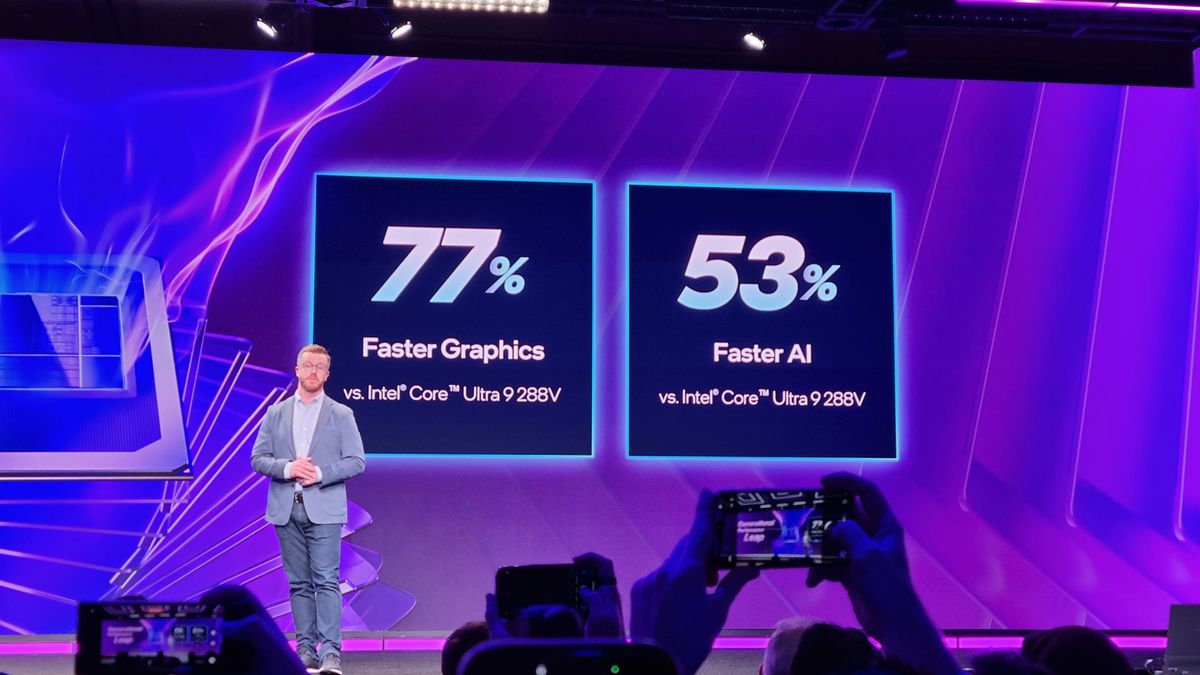 Intel's new top-end Core Ultra Series 3 mobile chips promise up to 77% ...