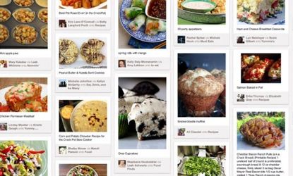 A Pinterest pinboard: Users can focus on a topic, like cooking, and share ideas, images, and recipes with their followers. 