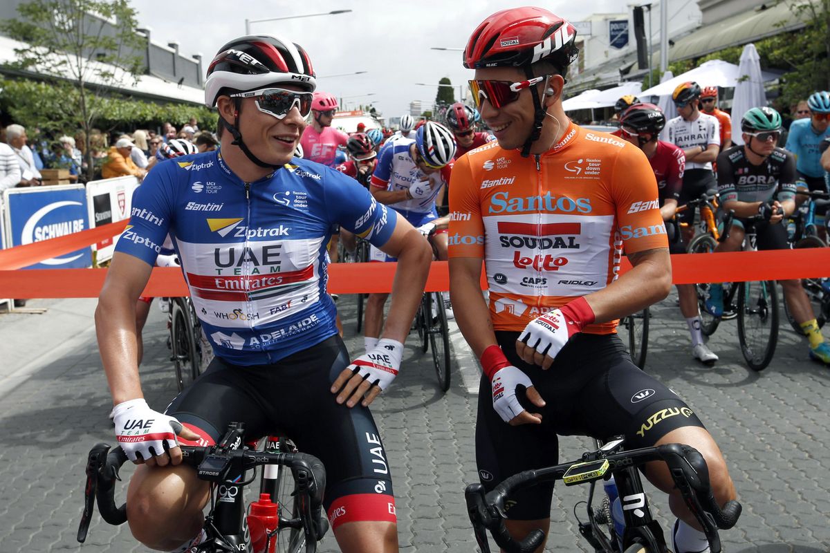 Jasper Philipsen and Caleb Ewan