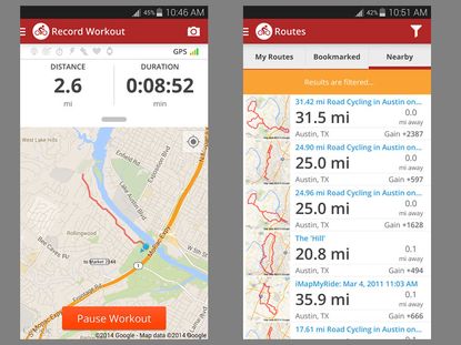 cycling map app