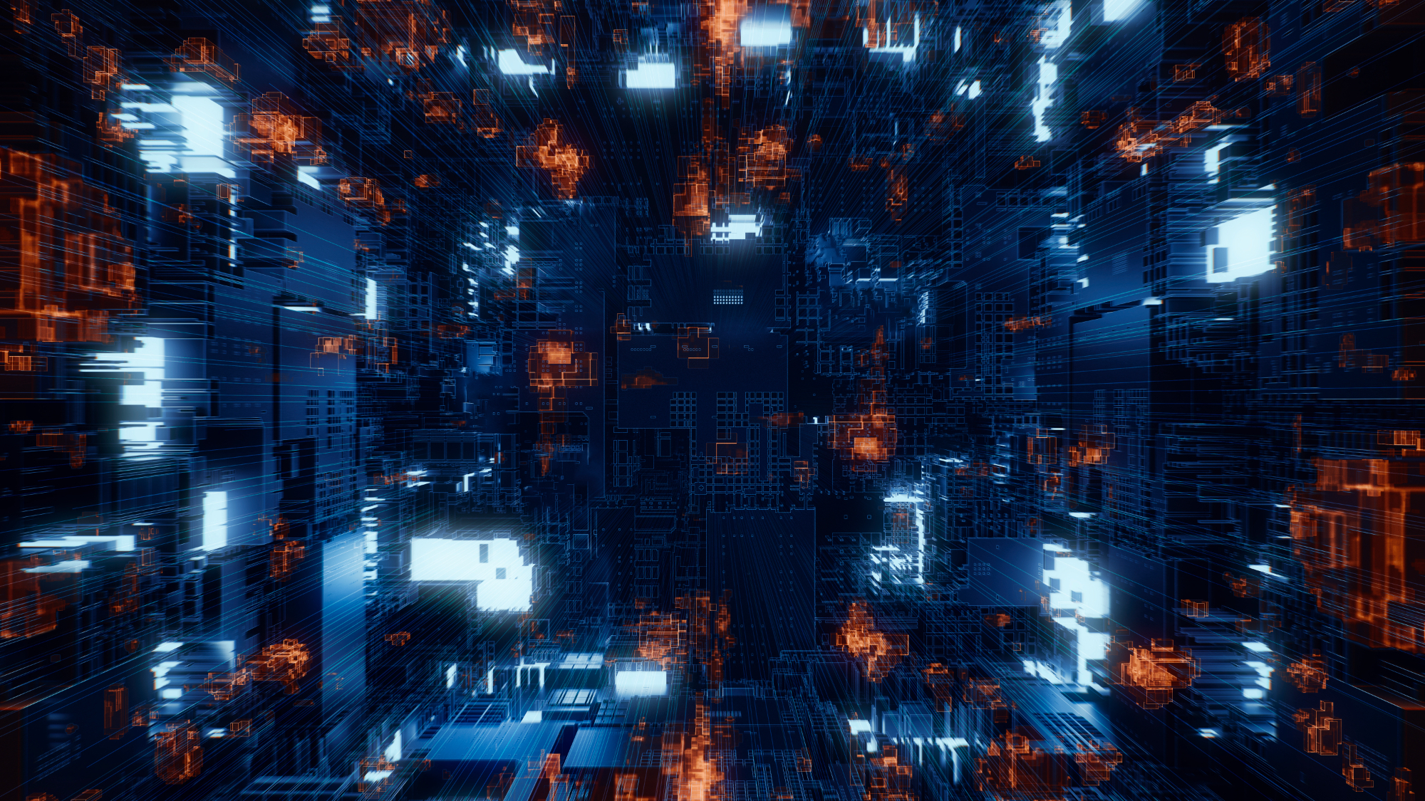 DDoS attack illustration