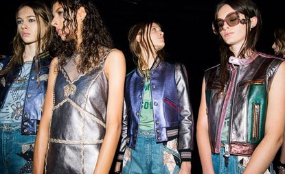 Models at Coach S/S 2018 fashion show