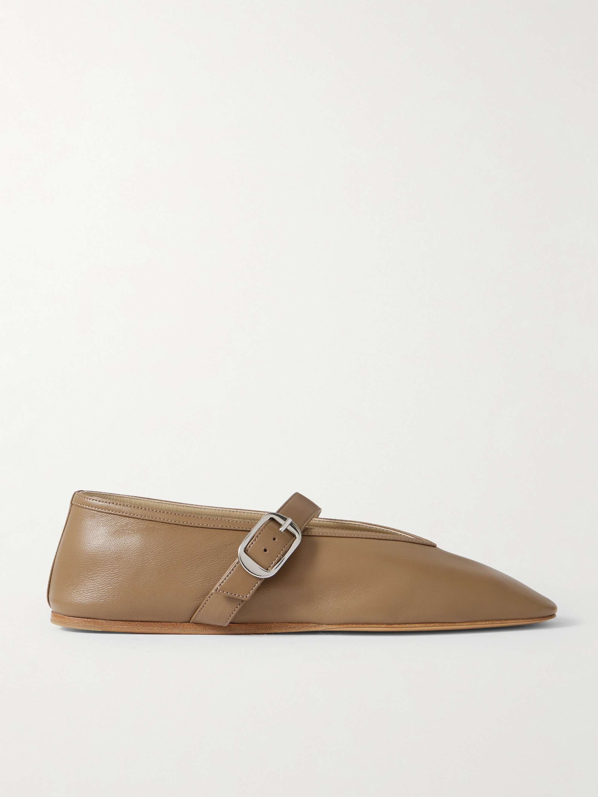 Stella Leather Mary Jane Ballet Flats