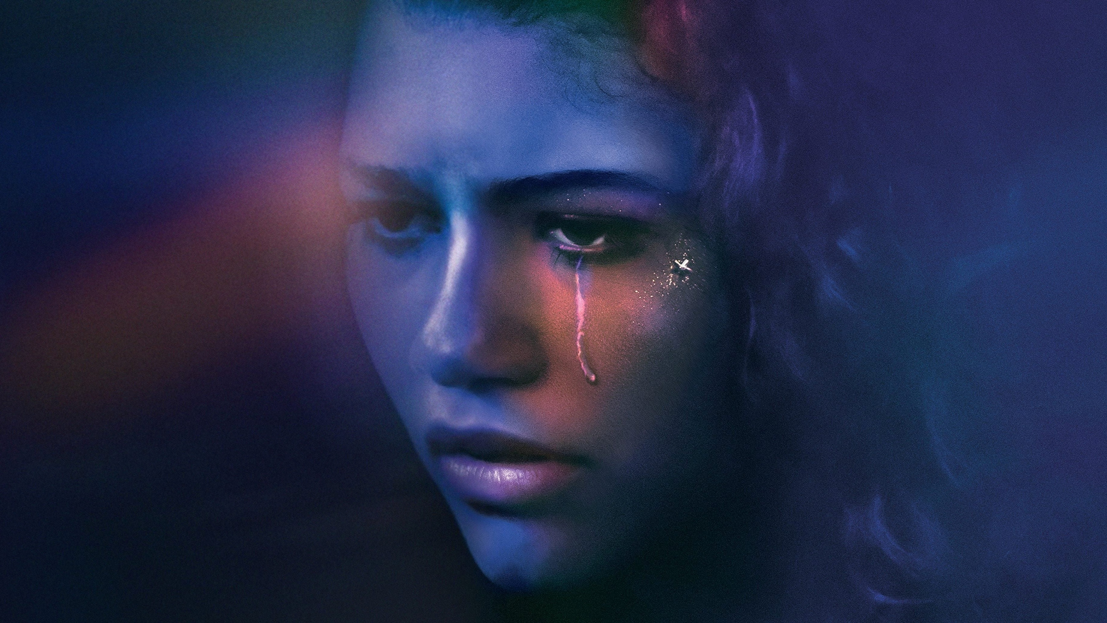 A screenshot of a Euphoria season 2 poster, which stars Zendaya