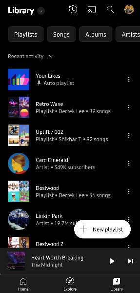 YouTube Music upgrades the Library tab with a new look on Android and ...