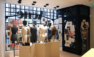 The menswear floor with Mannequins