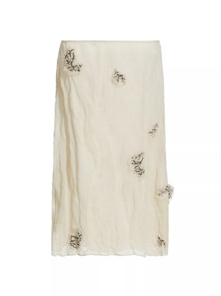 Altuzarra, Bresson Cotton-Blend Beaded Midi-Skirt