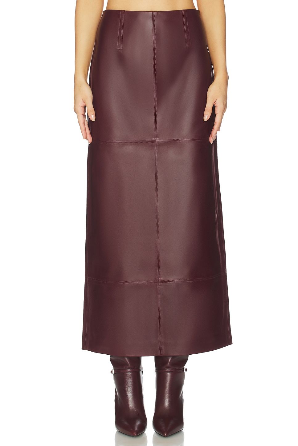 Mango Leather Skirt