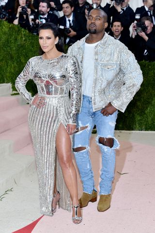 Kim and Kanye at the Met Gala, 2016