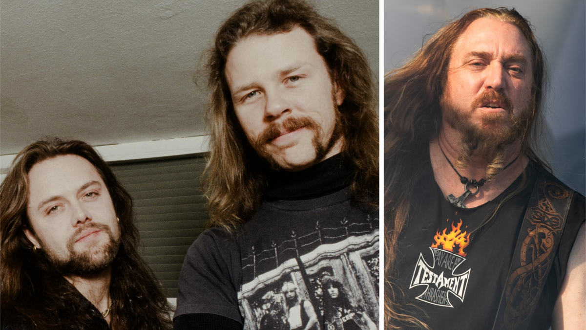 Metallica in 1992 and Steve Di Giorgio onstage with Testament in 2024