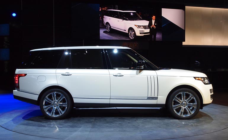 White colour Range Rover LWB