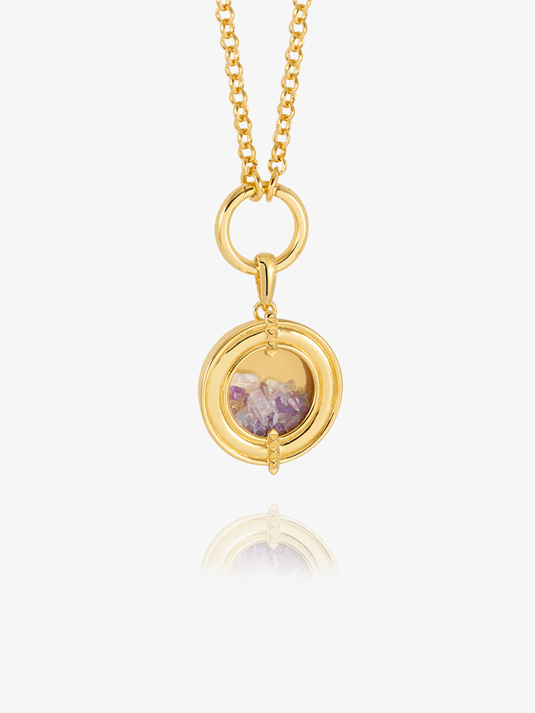 Personalised Statement Evolve Mixed Birthstone Amulet Necklace