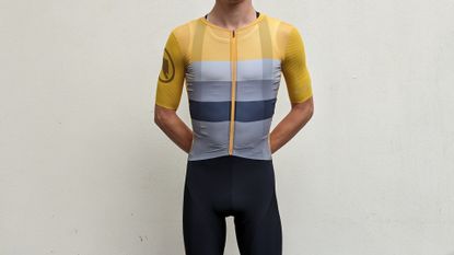 Endura Pro SL race jersey face on against white wall