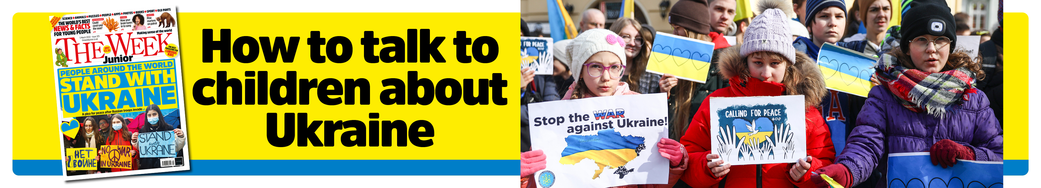 Talk to Children About Ukraine Banner