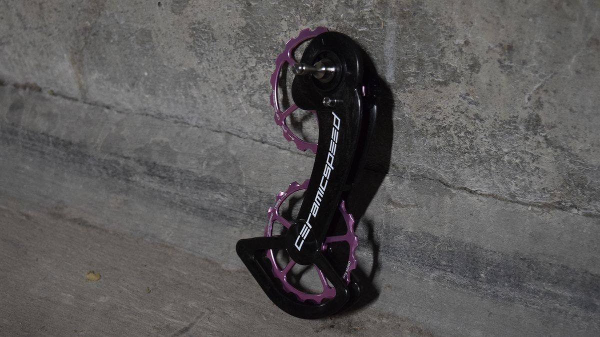 The pink jockey wheels are limited editions from the Giro d'Italia but a number of colour options are available