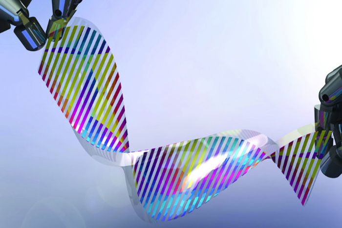 Color-changing silicon layer