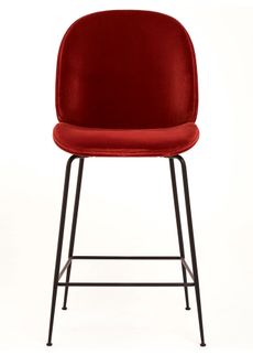 Beetle bar stool in Terracotta velvet, £971, GamFratesi at The Conran Shop