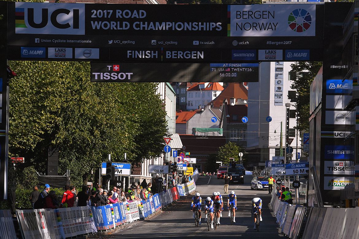 Quick-Step Floors recon the Bergen TTT course