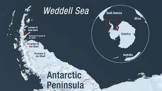 Glaciers and ice shelves along the coast of west Antarctica and the Antarctic Peninsula that are susceptible to rapid changes are key targets during Operation Ice Bridge.