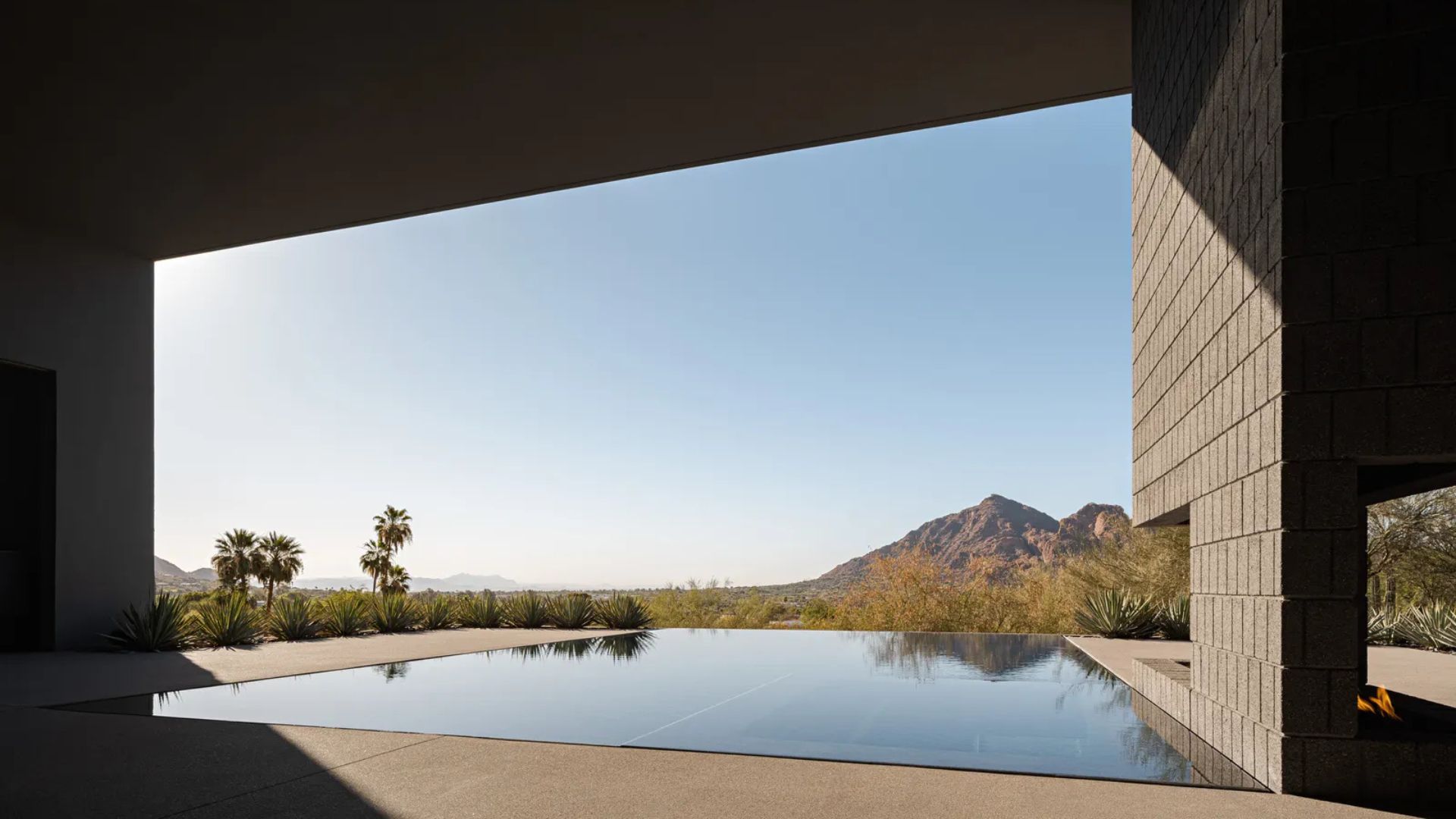 Arizona home with desert view