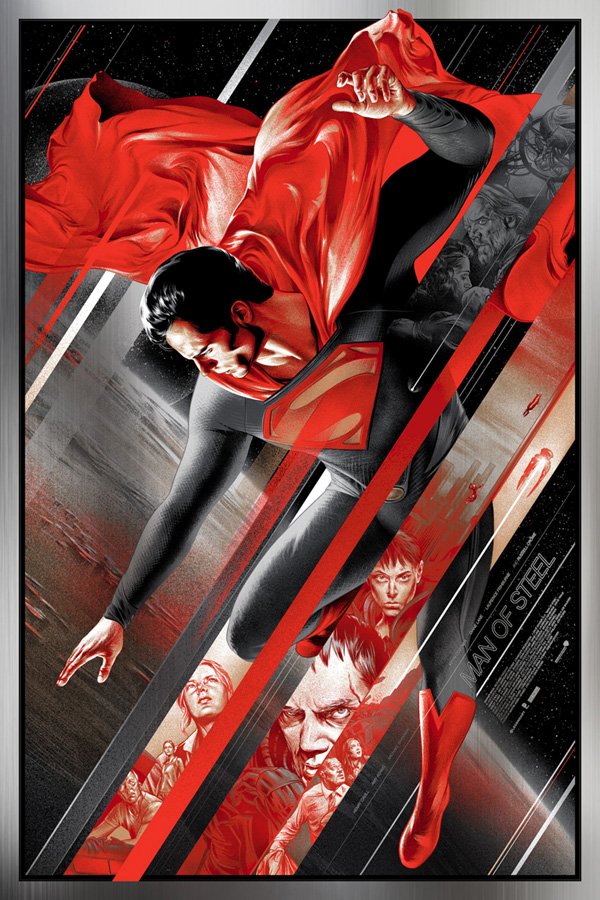 Man of Steel Martin Ansin Mondo variant poster