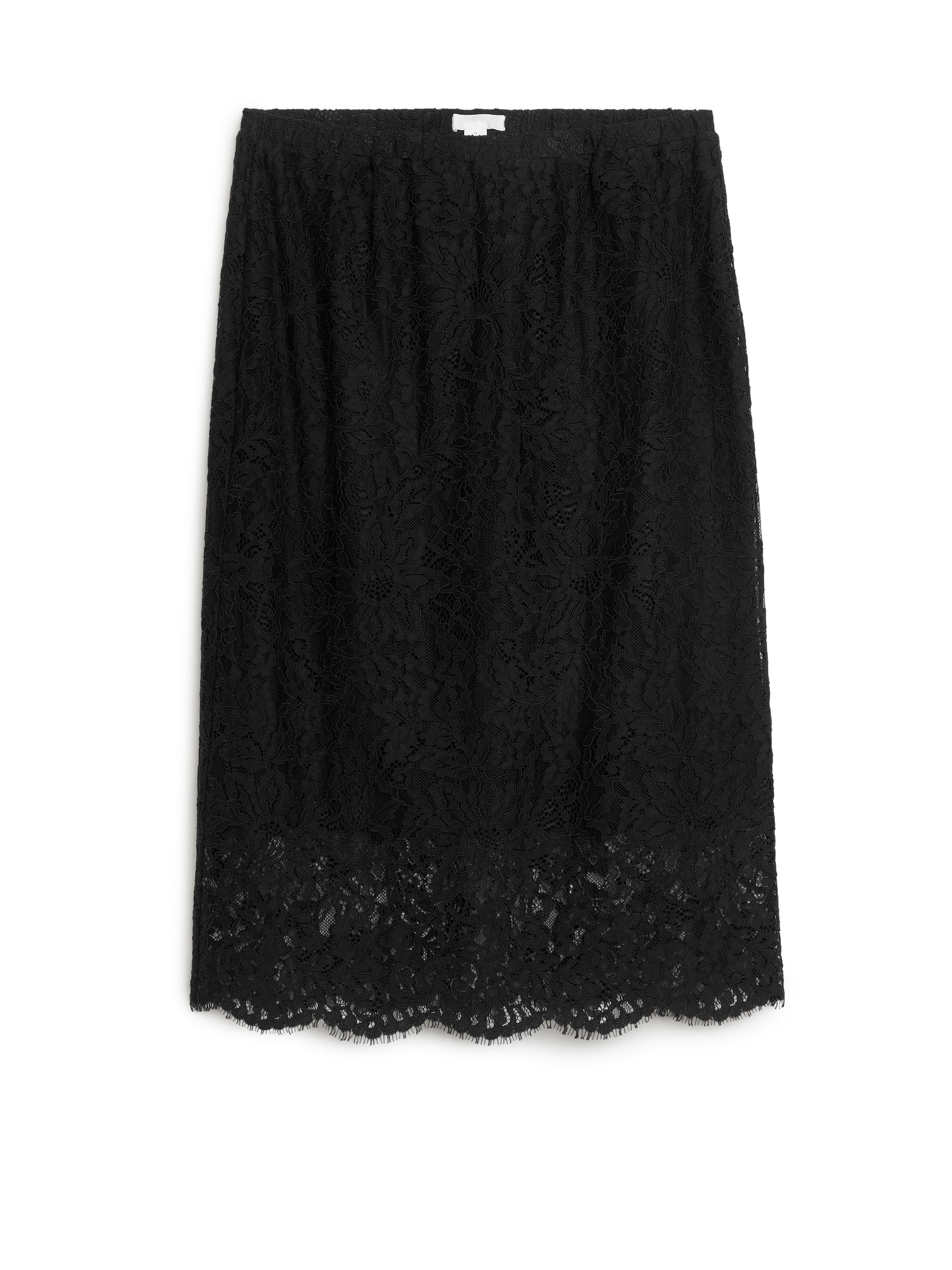 Lace Midi-Skirt 
 Black 
 Women 
 Arket Gb