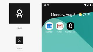 Favicons on Android Pie homescreen
