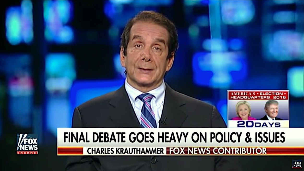 Charles Krauthammer calls Trump debate performance &amp;quot;political suicide&amp;quot;