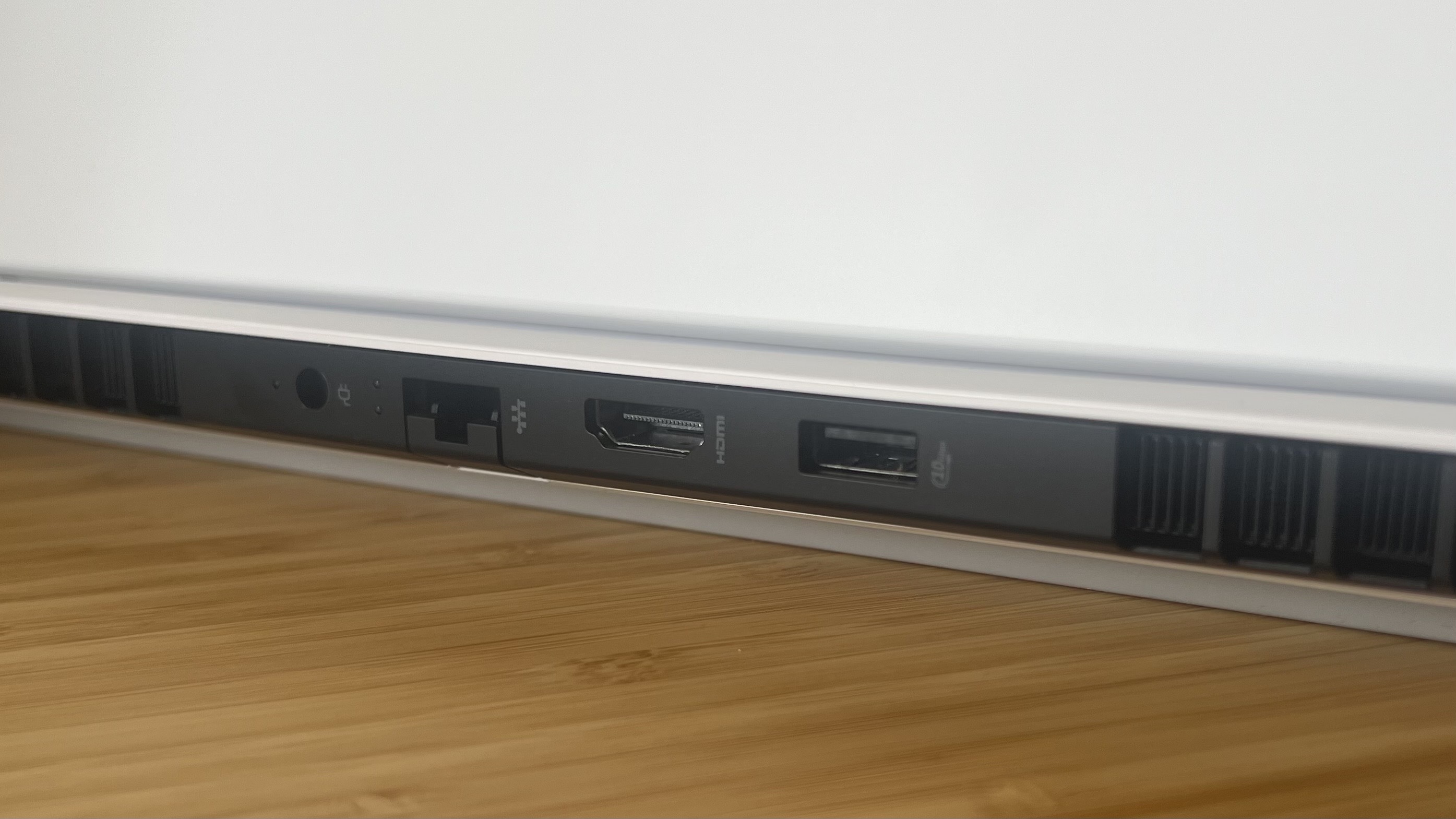 Close up on rear ports on HP Omen Max 16 gaming laptop
