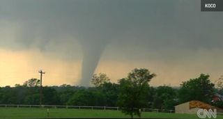 Another shot of a tornado touching down in Oklahoma City, Okla., on May 20, 2013.