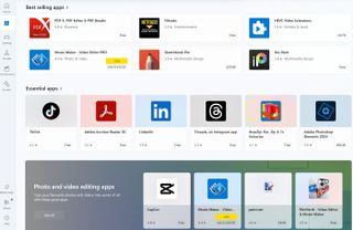 A screenshot from Microsoft Store