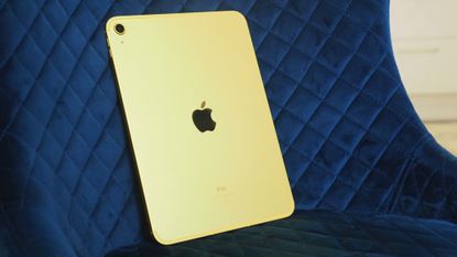 Apple iPad 10th Gen (2022) in yellow finish