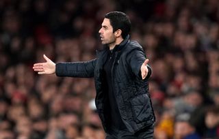 Mikel Arteta got a reaction from his side after the break