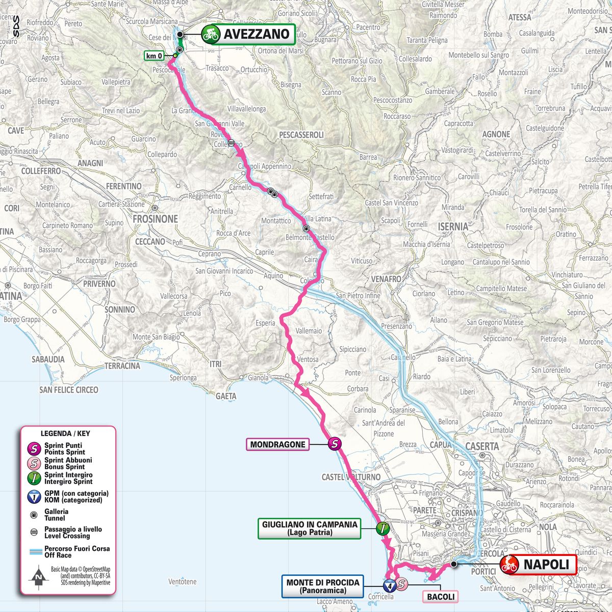 2024 Giro d'Italia maps and profiles