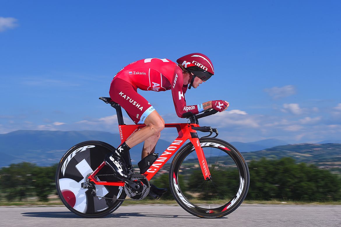 Ilnur Zakarin at the Giro d'Italia