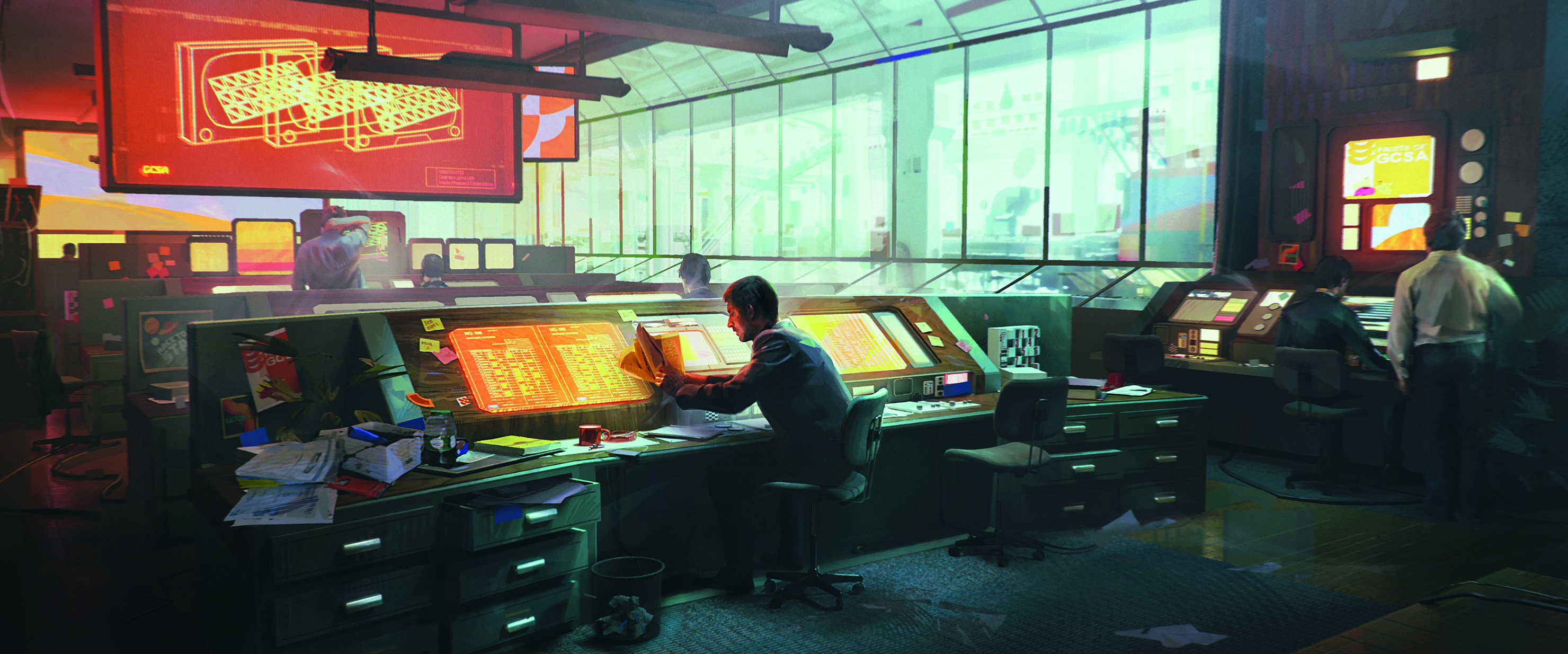 2D art of the week; a control room